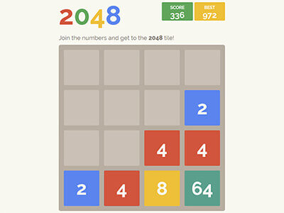 Google 2048 गेम